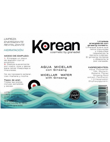 Agua Micelar con Ginseng - Korean -...