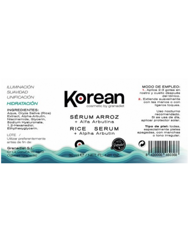 Sérum de Arroz + Alfa Arbutina -...