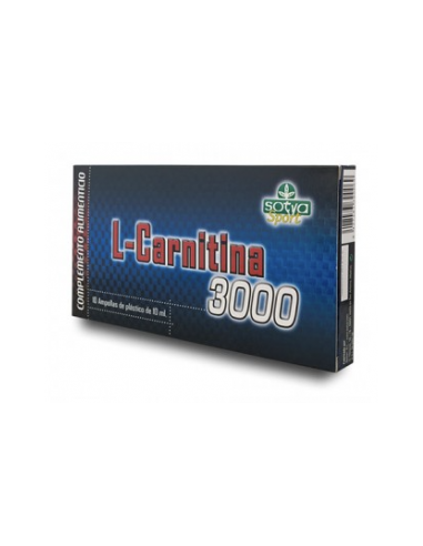 L-Carnitina 3000 mg -Sotya- 10 ampollas